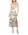 Alice And Olivia Alice + Olivia Printed Midi Dress In White Floral