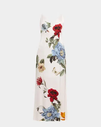 ALICE AND OLIVIA JULIETTA MIDI SLIP DRESS