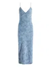 Alice And Olivia Julietta Paisley-print Midi Slip Dress In Blue