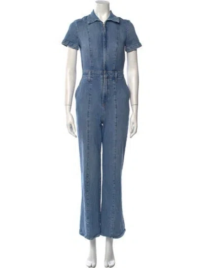 Pre-owned Alice And Olivia Jumpsuit In Blue