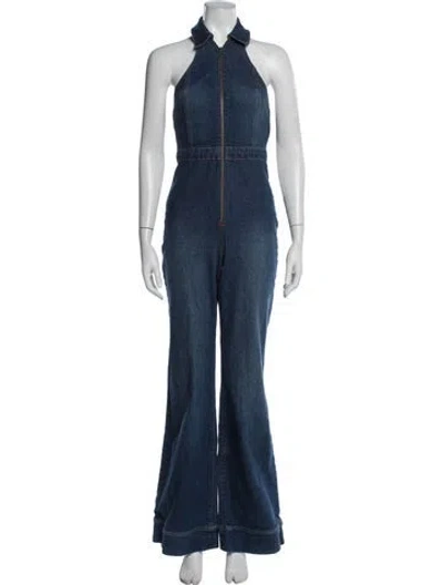 Pre-owned Alice And Olivia Jumpsuit In Blue