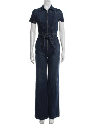 Pre-owned Alice And Olivia Jumpsuit In Blue