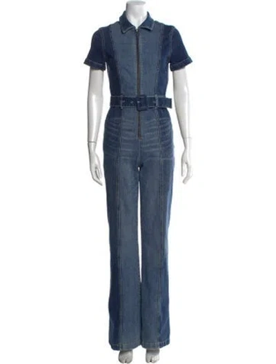 Pre-owned Alice And Olivia Jumpsuit In Blue
