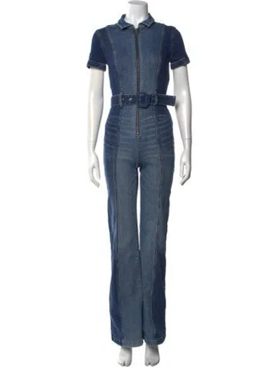 Pre-owned Alice And Olivia Jumpsuit In Blue
