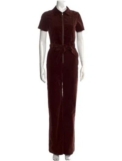 Pre-owned Alice And Olivia Jumpsuit In Burgundy