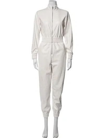 Pre-owned Alice And Olivia Jumpsuit In Grey/white