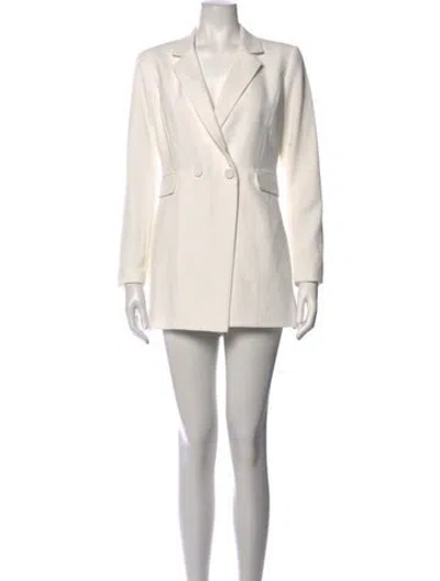 Pre-owned Alice And Olivia Jumpsuit In White