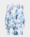 Alice And Olivia Alice + Olivia Junia Printed Mini Dress In Affection Small
