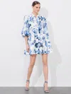 Alice And Olivia Alice + Olivia Junia Printed Mini Dress In Affection Small