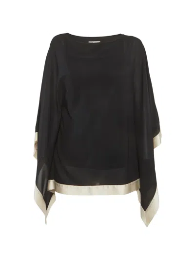 Pre-owned Alice And Olivia Kaftan Top In Black