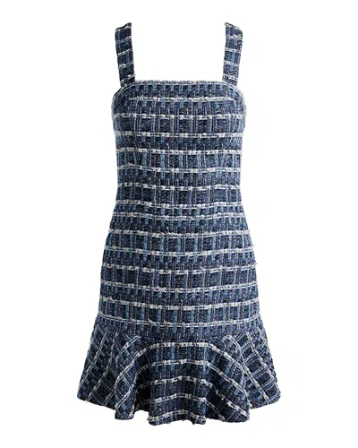 Alice And Olivia Kaidra Drop Waist Dress In Multi
