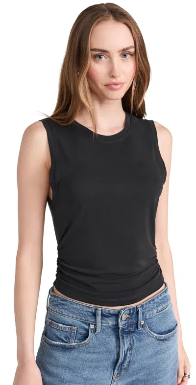 Alice And Olivia Kappa Cropped Tank Black In Black