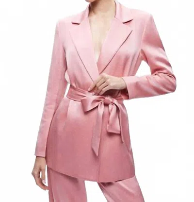 Alice And Olivia Karley Wrap Blazer In Rose In Pink