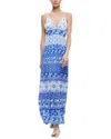 Alice And Olivia Karolina Womens Chiffon Floral Maxi Dress In Multi