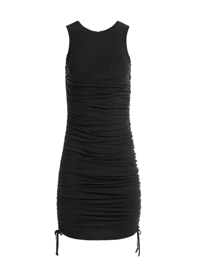 Alice And Olivia Katherina Ruched Fitted Dress In Black