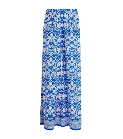 Alice And Olivia Keegan Wide-leg Trousers In Blue