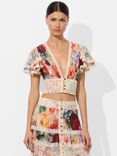 ALICE AND OLIVIA KEELEY BLOUSE