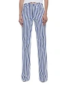 ALICE AND OLIVIA ALICE AND OLIVIA KEIRA MID RISE 70'S BOOTCUT JEANS IN ADMIRAL STRIPE