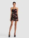 Alice And Olivia Kelly Mini Dress In Multi