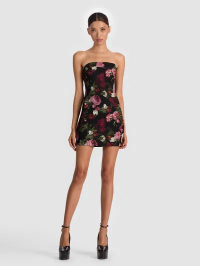 Alice And Olivia Kelly Mini Dress In Multi