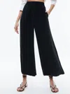 Alice And Olivia Kenley Palazzo Cropped Pant In Black
