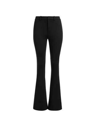 Alice And Olivia Kerry Bootcut Trousers In Black