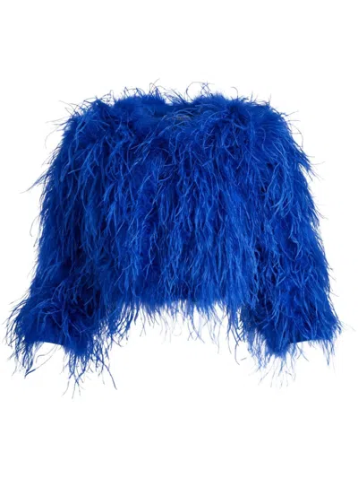 ALICE AND OLIVIA KIDMAN FEATHER JACKET