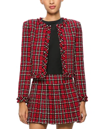 Alice And Olivia Kidman Jacket In Red