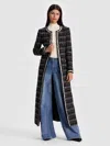 Alice And Olivia Kidman Maxi Jacket In Black