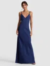 Alice And Olivia Kiro Maxi Dress In Blue