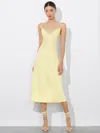 Alice And Olivia Kiro Slip Dress In Butter
