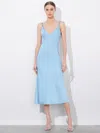 Alice And Olivia Kiro Slip Dress In Mineral Blue