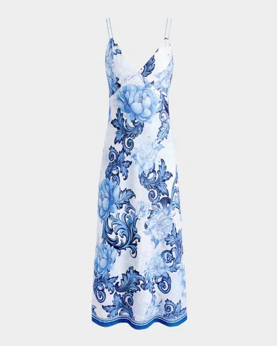 ALICE AND OLIVIA KIRO SLIP DRESS