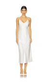 Alice And Olivia Kiro Slip Dress In Off White
