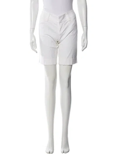 Pre-owned Alice And Olivia Knee-length Shorts In White