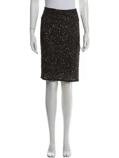 Pre-owned Alice And Olivia Knee-length Skirt In Black