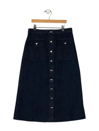 Pre-owned Alice And Olivia Knee-length Skirt In Blue
