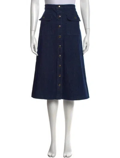 Pre-owned Alice And Olivia Knee-length Skirt In Blue
