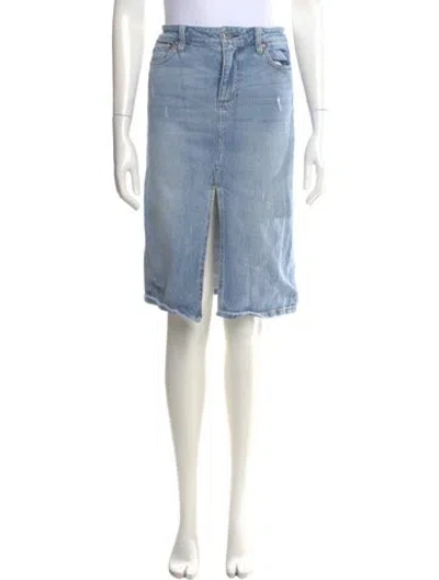 Pre-owned Alice And Olivia Knee-length Skirt In Blue