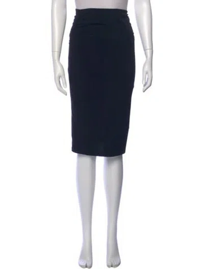 Pre-owned Alice And Olivia Knee-length Skirt In Blue