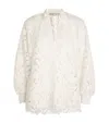 ALICE AND OLIVIA LACE FLORAL AISLYN BLOUSE