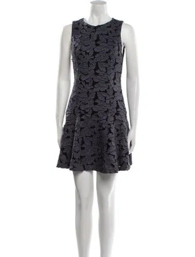 Pre-owned Alice And Olivia Lace Pattern Mini Dress In Multi