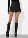 Alice And Olivia Lakelyn Denim Skort Maya Charcoal Black