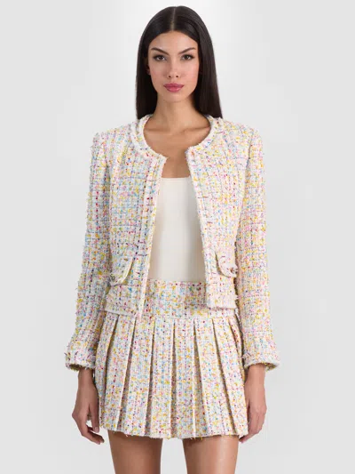 ALICE AND OLIVIA LANDON CROPPED JACKET