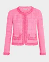 Alice And Olivia Landon Jacket In Lipstick Pink