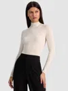 Alice And Olivia Lanie Ribbed Pullover In White