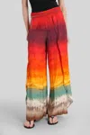 Alice And Olivia Larissa Pants In Red Viscose In Multi