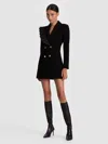 Alice And Olivia Latoya Blazer Mini Dress In Black