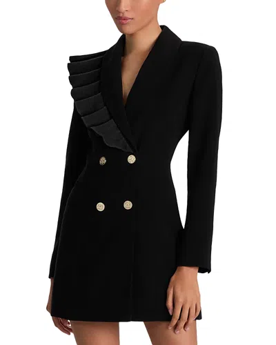 Alice And Olivia Latoya Blazer Mini Dress In Black