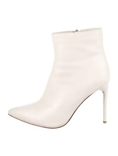 Pre-owned Alice And Olivia Leather Boots In Neutral